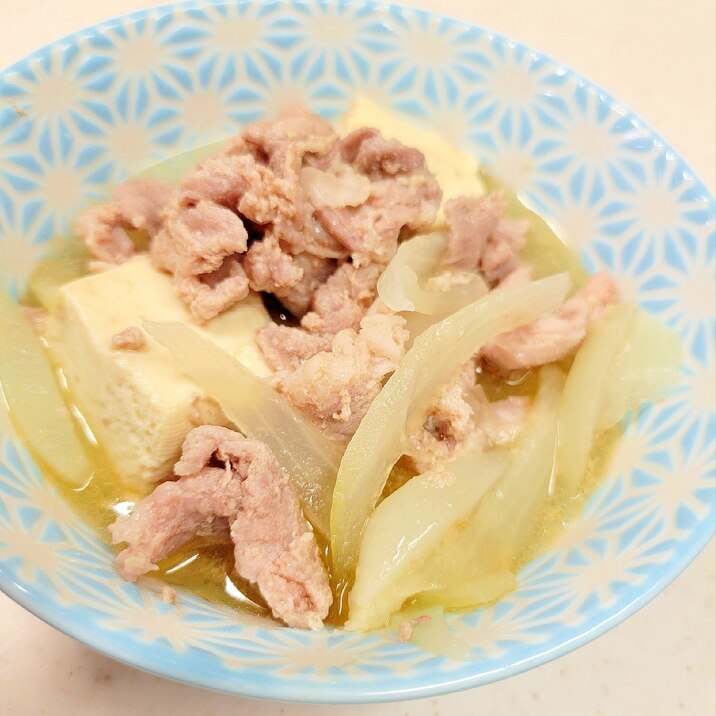 簡単(^^)手作り生姜ダレdeウマ塩味の肉豆腐♪